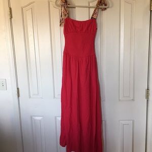 Free People fuchsia pink maxi sundress